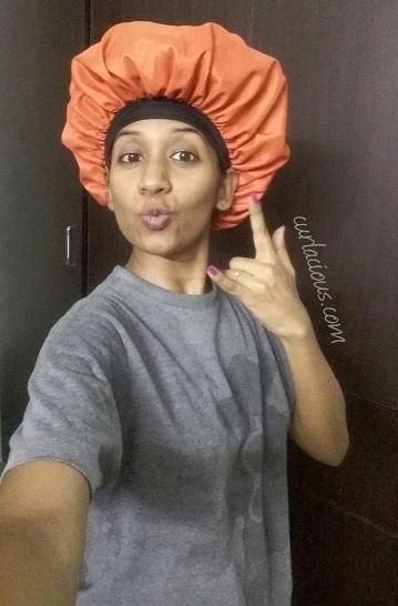 Evolve satin bonnet India wearing and review